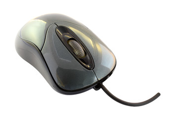 Computer USB mouse isolated on white background