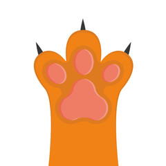 Fototapeta premium Cat paw, vector illustration