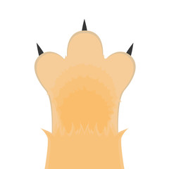 Cat paw, vector illustration