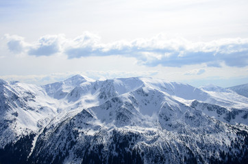 Obraz premium winter panorama of mountains