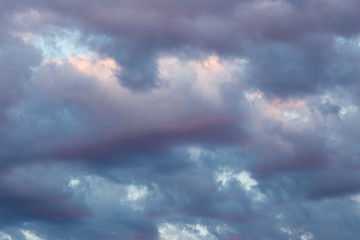 Fototapeta na wymiar beautiful clouds in the sky at sunset background