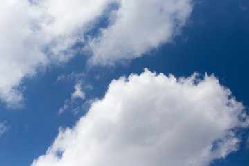 beautiful clouds against blue sky