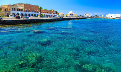 Mandaki port in Rhodes island Greece