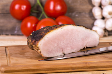 Fresh baked ham