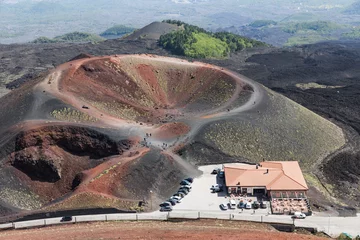 Fotobehang Silvestri crater at the slopes of Mount Etna at the island Sicily, Italy © Kruwt
