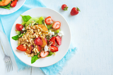 fruit salad with granola