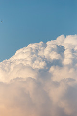 clouds in the sky at sunset