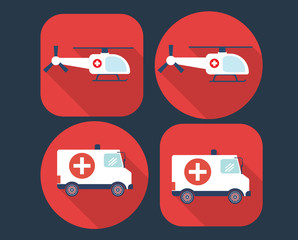 иконки скорой помощи,вертолет,врачи,медицина
