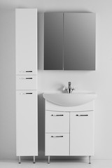 A set of furniture for the bathroom on a white background
