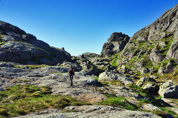 Fototapeta na wymiar The Norwegian hiker