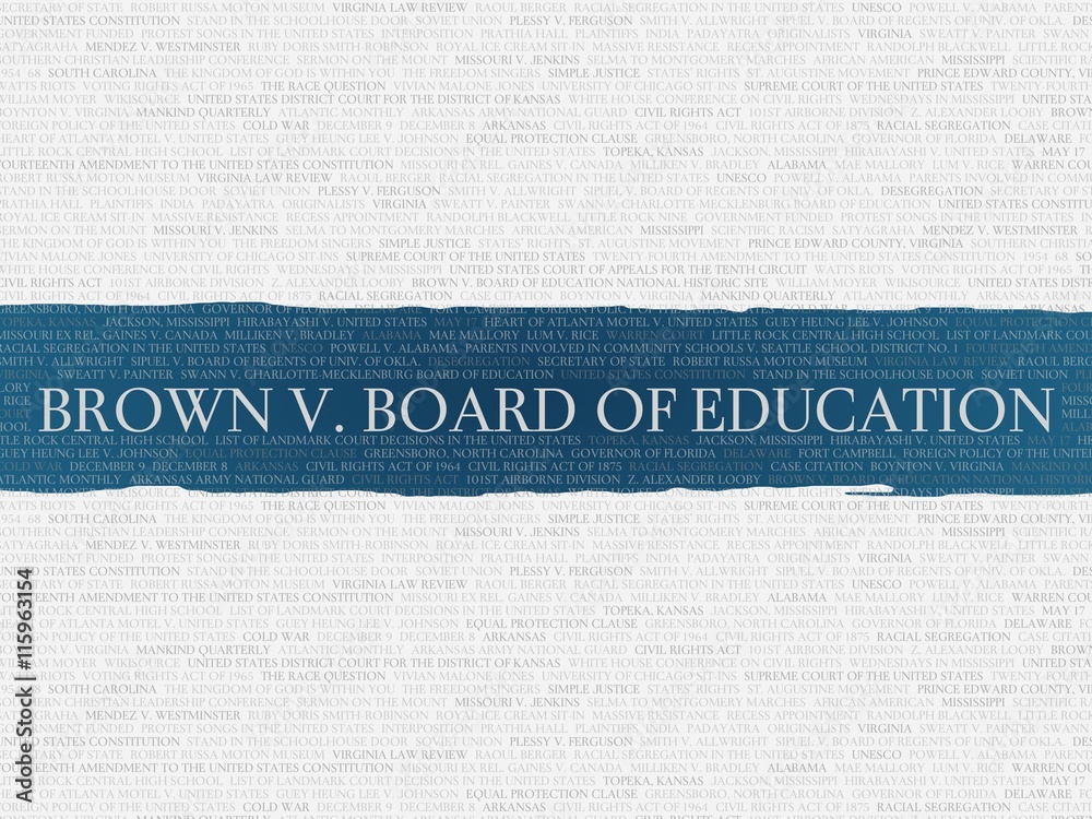 Wall mural brown v. board of education