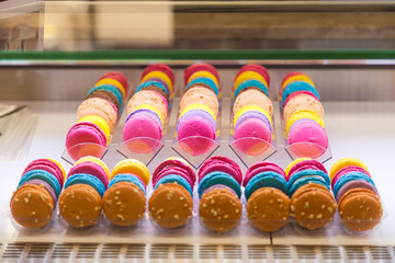 traditional french dessert the colorful macaroons
