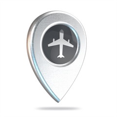 Fototapeta premium 3d map point icons