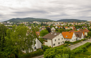 Obraz premium City landscape. View from the balcony.