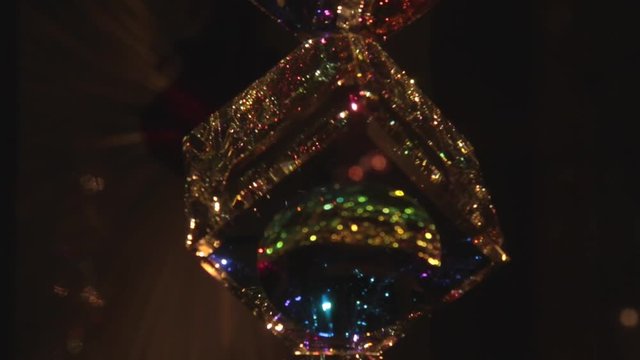 Abstract cube pendule darkness