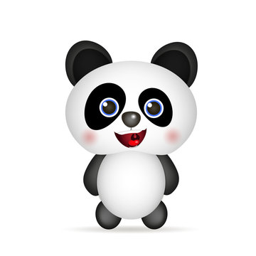 cute Panda smiling