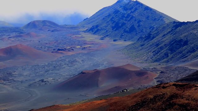 Scenery Haleakala peak volcanoes