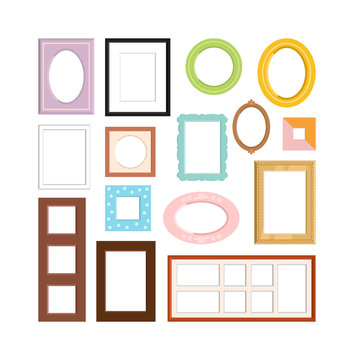 Photo frame vector isolated