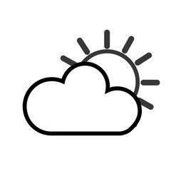 sun cloud icon