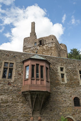 castle ruin hermannstein hessen germany