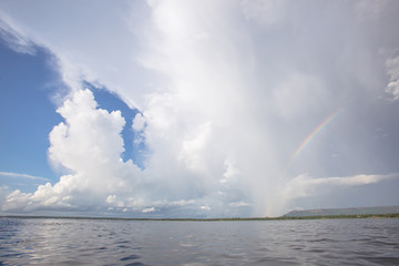 Rainbow on the lake