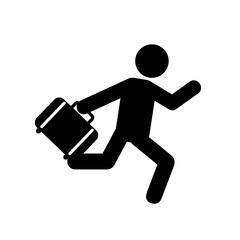 businessman silhouette vector