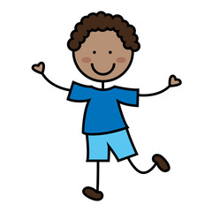 Obraz premium cartoon boy icon