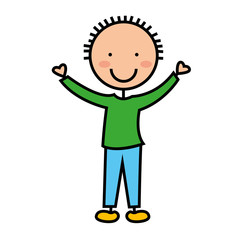 cartoon boy icon