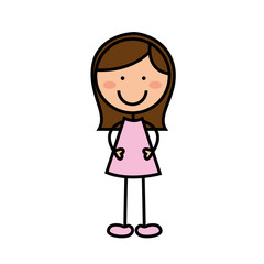 cartoon girl icon