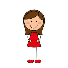 cartoon girl icon