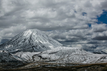 Fototapeta premium The Peak of Bolivian Andes, land