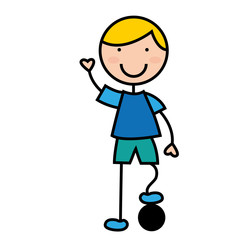 cartoon boy icon