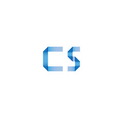 c5 initial simple modern blue 