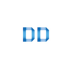 dd initial simple modern blue 
