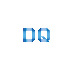 dq initial simple modern blue 