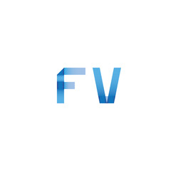 fv initial simple modern blue 