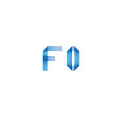 f0 initial simple modern blue 