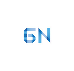 gn initial simple modern blue 