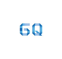 gq initial simple modern blue 