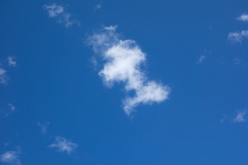 Fototapeta na wymiar white clouds on a blue sky