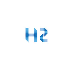 h2 initial simple modern blue 