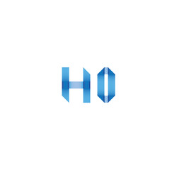 h0 initial simple modern blue 
