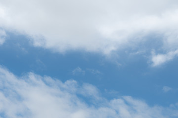 White cloud with Blue sky