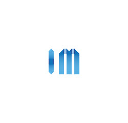 im initial simple modern blue 