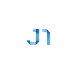 j1 initial simple modern blue 