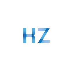 kz initial simple modern blue 