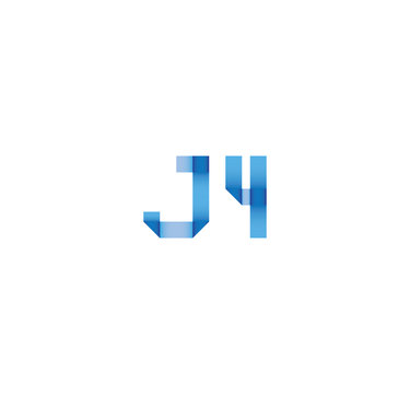 j4 initial simple modern blue 