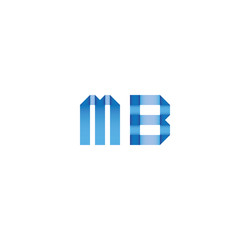 mb initial simple modern blue 