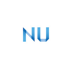 nu initial simple modern blue 
