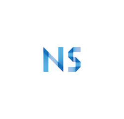 n5 initial simple modern blue 